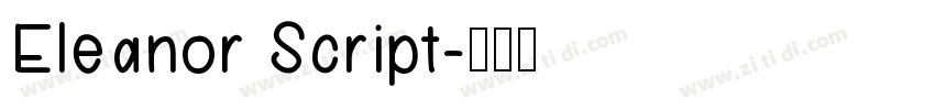 Eleanor Script字体转换